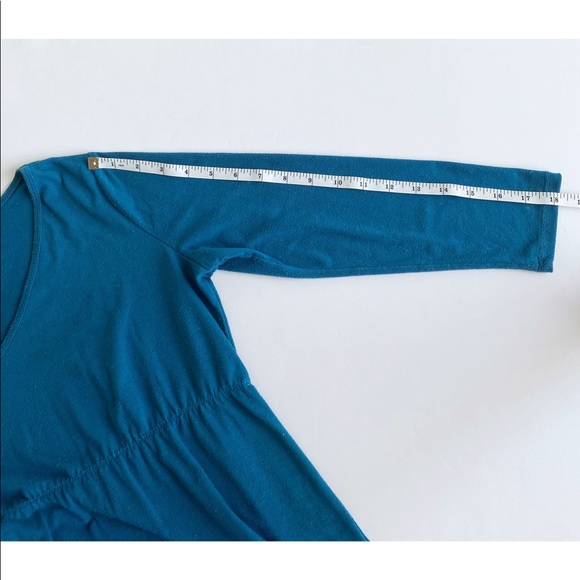 4/$20 OLD NAVY XS Teal Empire Waist Maternity V-Neck Top - Picture 13 of 15